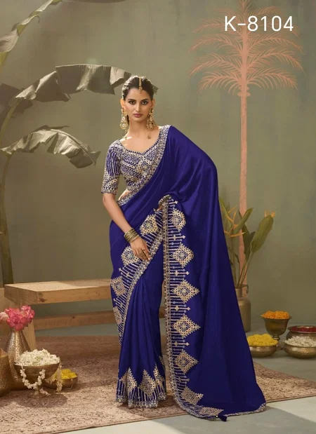 Kasva Silk By Kira Bamber Silk Embroidery Work Saree Wholesale Price In Surat